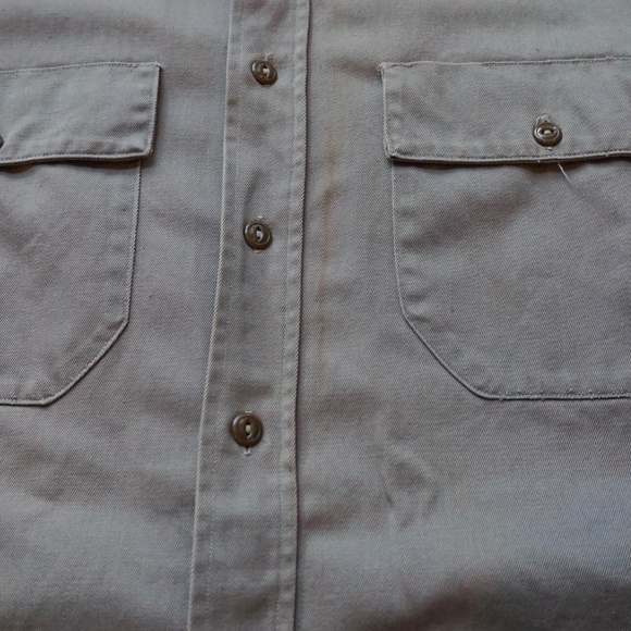 1940s Cowden Gray Twill Shirt Union Made Sanforized Workwear - Picture 10 of 10